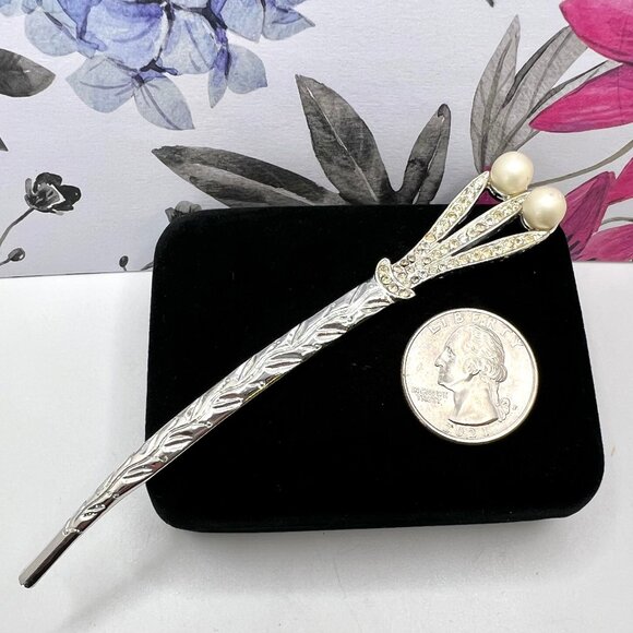 For @zaysan ONLY Chinese Hair Pin with Faux Pearls - Picture 3 of 4